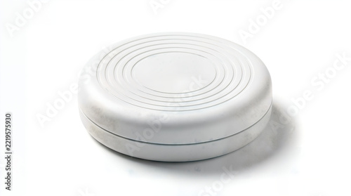 White round smart water leak detector sensor, wireless home flood alarm puck
