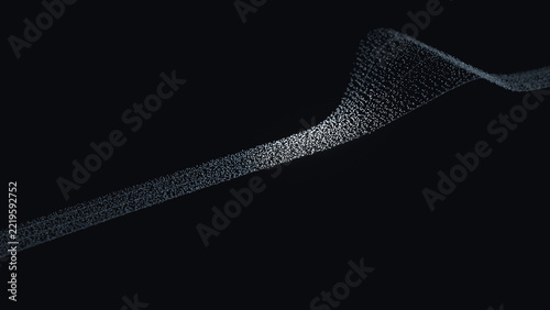 Pulse travels through a current particle background