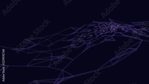 Cluster and open space particle background