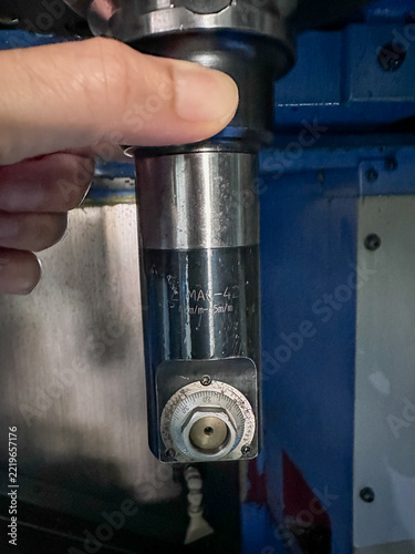 Milling tools in CNC machine shop.Accessories and tools 