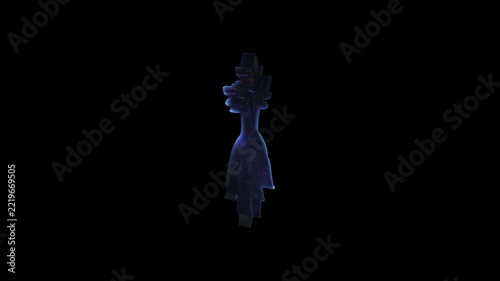 Magical mandrake root growing and dancing in darkness