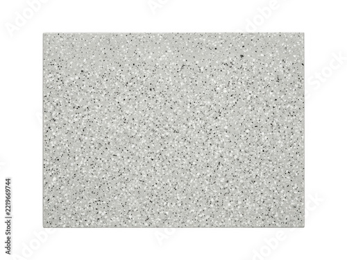 A textured gray concrete surface with fine aggregate particles.