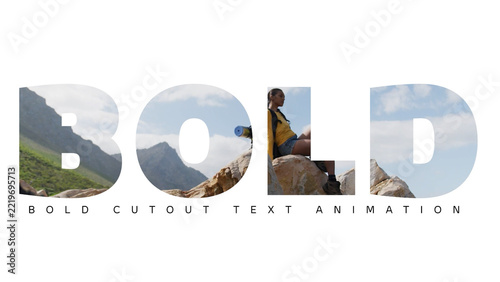 Bold Cutout Text Animations
