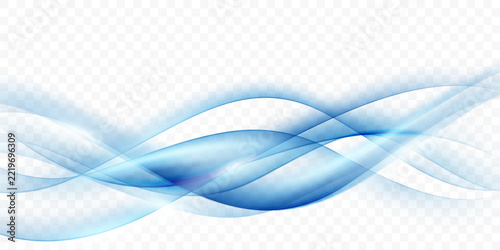 Abstract blue wave background, modern design, vector illustration.
