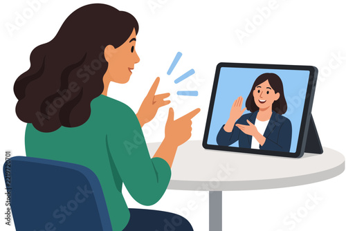 Deaf Customer Using a Video Relay Service