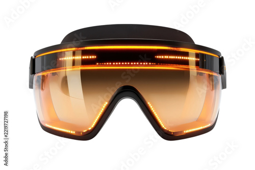 Virtual reality glasses isolated on white background for product catalog, ecommerce, advertising and commercial design projects