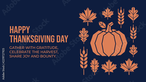 thanksgiving dinner table with pumpkin and harvest decorations
