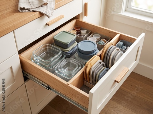 Organized kitchen drawer