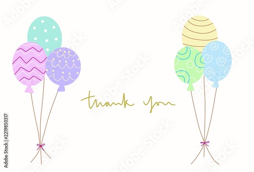 北欧風シンプルなThank Youカード
