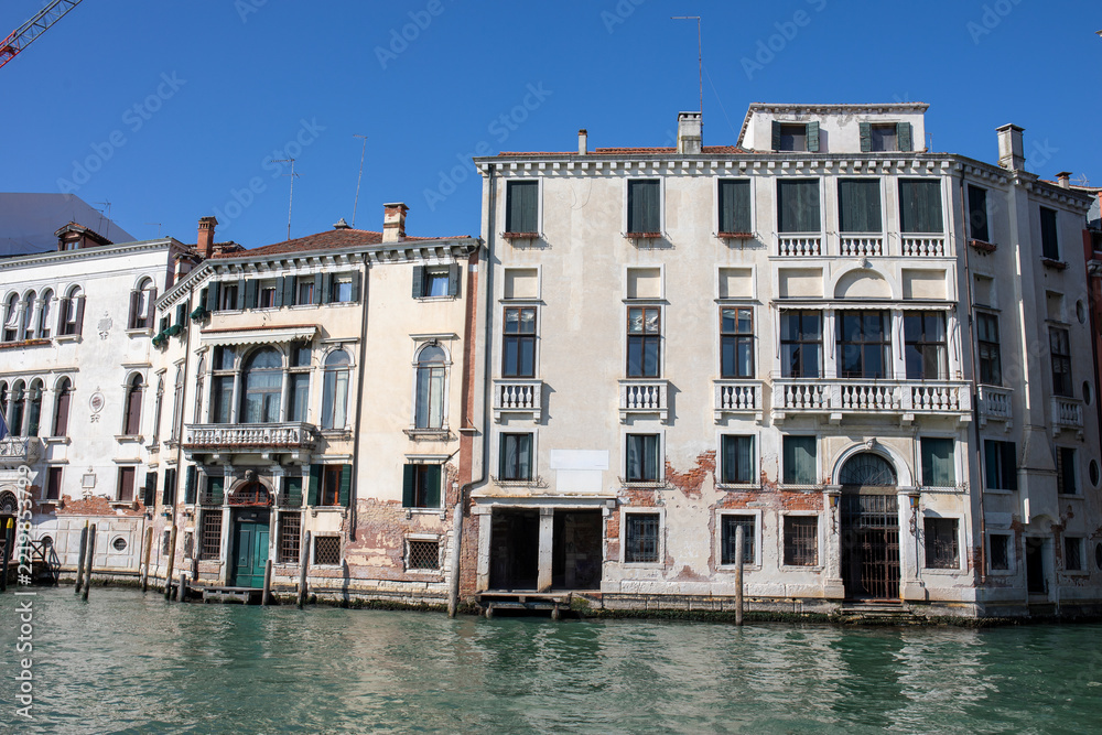 Fototapeta premium Beautiful landscapes of Venice, Italy, with its canals, streets, bridges, buildings, and boats.