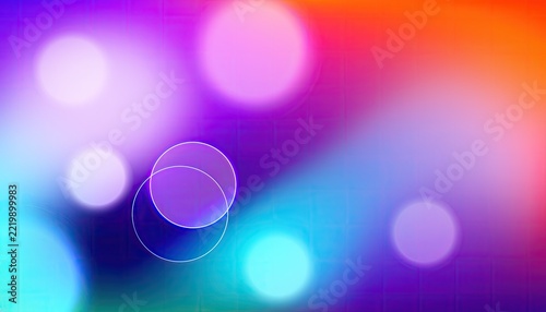 Vibrant Bokeh Lights Abstract Background with Gradient Colors.