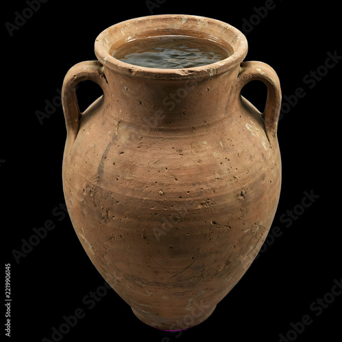 old clay jug