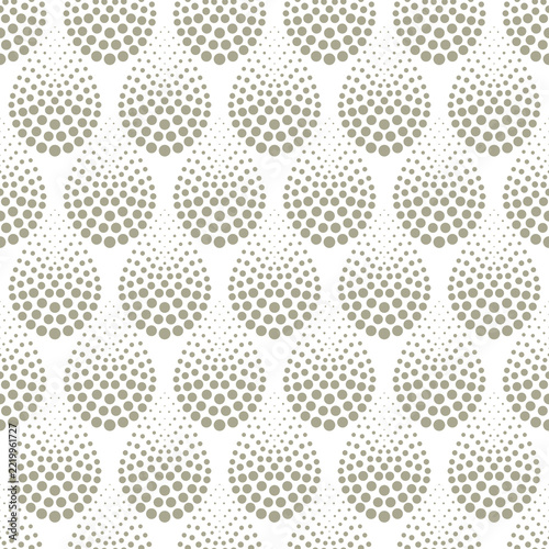 Vector seamless texture. Modern geometric background. Dot grid.
