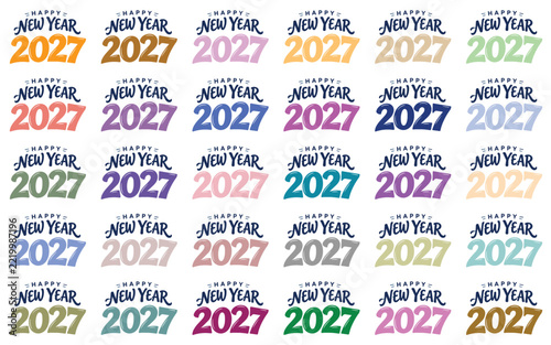 Happy New Year 2027 Text Effect Template