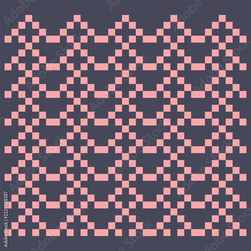 Beige and White Minimal Geometric Checkerboard Pattern