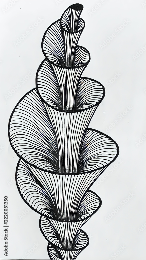 Fototapeta premium black and white flower