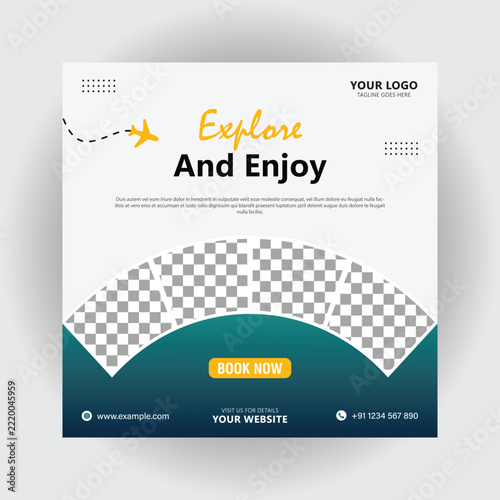 Travel Agency Flyer Design Template