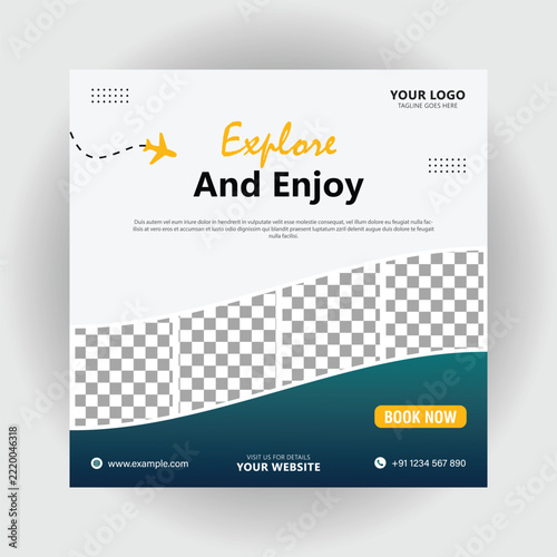 Tourism Promotion Flyer Design Template