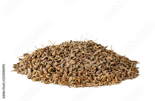 Anise seeds isolated on a white background