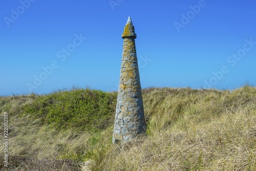 Obelisk Pierre aux Rats, Herm, Guernsey, Channel Islands, United Kingdom