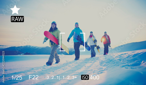 Obraz na plátně Camera Focus Capture Memories Photography Preview Concept