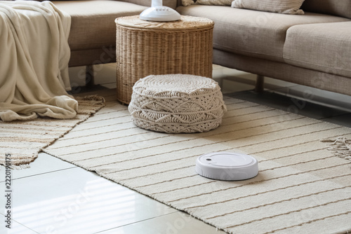 Smart home automation and domestic convenience, robotic vacuum cleaner cleani...