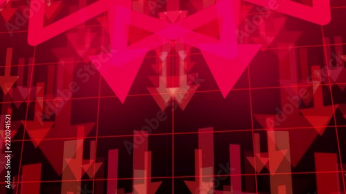 abstract background with red arrow, stock market