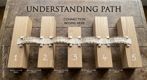 Wooden Bridge Model Demonstrating Connection and Engineering Principles