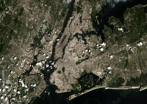 New York city, New York, satellite image