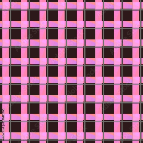 Pink Plaid Tartan Seamless Pattern Background