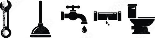 Essential plumbing and repair tools wrenches plungers faucets pipes and toilets