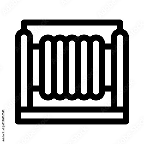 radiator heater line icon