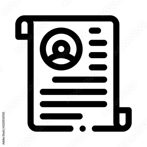 resume line icon