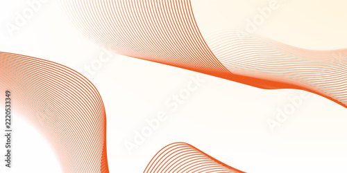 Futuristic orange line wave abstract background template for modern corporate banners and web graphics.