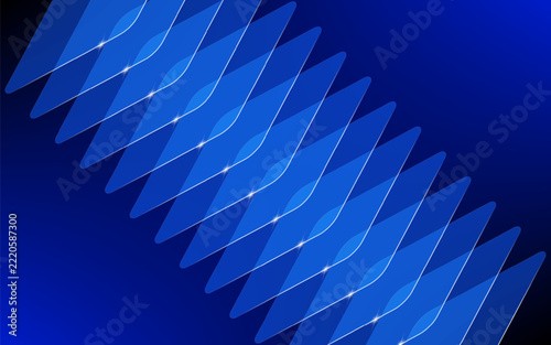 Abstract blue lines converging towards a vanishing point creating a dynamic and futuristic background for technology or innovation concepts