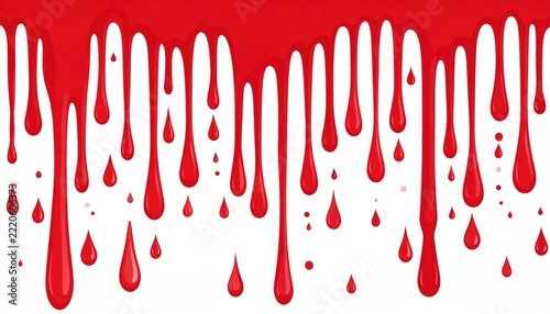 Dark red dripping blood texture with splattered droplets
