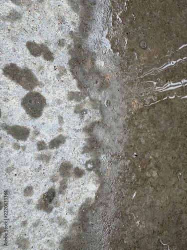 water drops on the ground