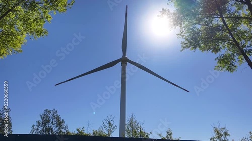 wind turbine in the field