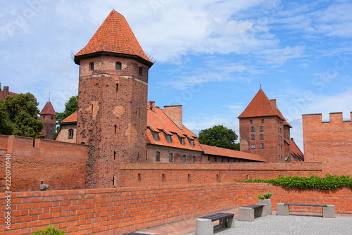 Malbork, Poland. A 14th-century Teutonic castle housing a museum of medieval artifacts, paintings, and amber collections.