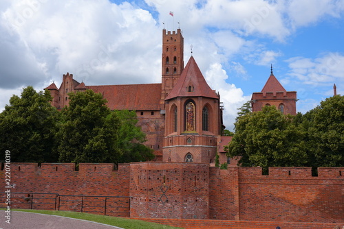 Malbork, Poland. A 14th-century Teutonic castle housing a museum of medieval artifacts, paintings, and amber collections.