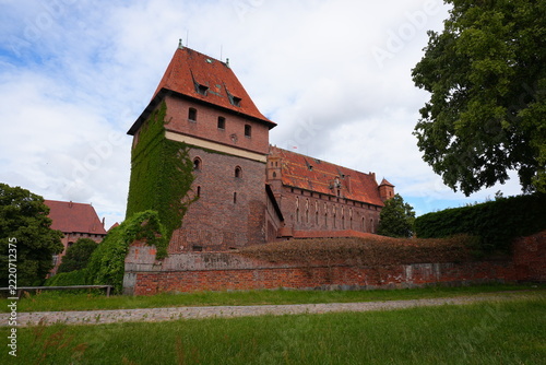 Malbork, Poland. A 14th-century Teutonic castle housing a museum of medieval artifacts, paintings, and amber collections.