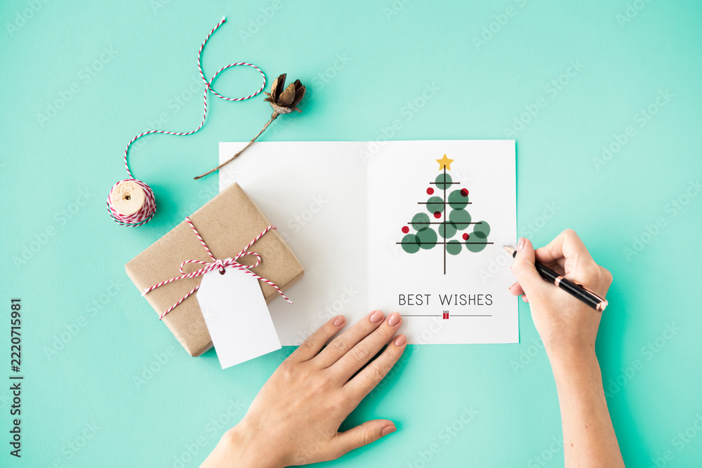 Fototapeta premium Christmas Tree Celebration Tinsel Concept