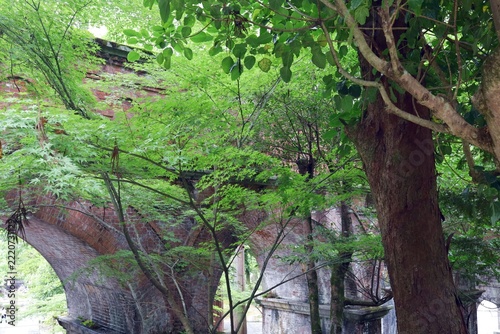 August 12, 2026; Kyoto City, Kyoto Prefecture, Japan.Scenery around the Suirokaku Water Bridge.