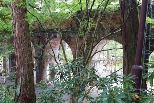 August 12, 2026; Kyoto City, Kyoto Prefecture, Japan.Scenery around the Suirokaku Water Bridge.