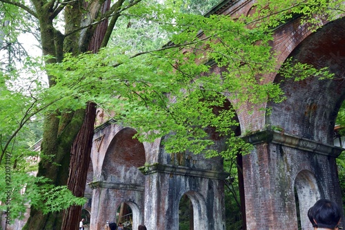 August 12, 2026; Kyoto City, Kyoto Prefecture, Japan.Scenery around the Suirokaku Water Bridge.