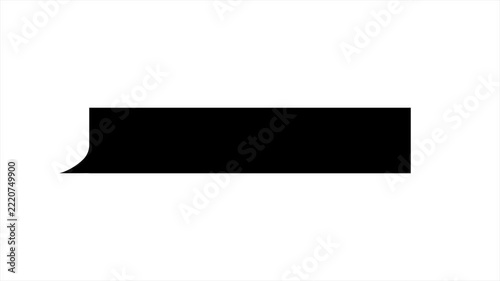 Blank Empty Speech Bubbles Silhouette Isolated on White Background