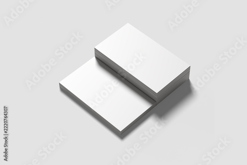 Business Card Mockup on Blank Background