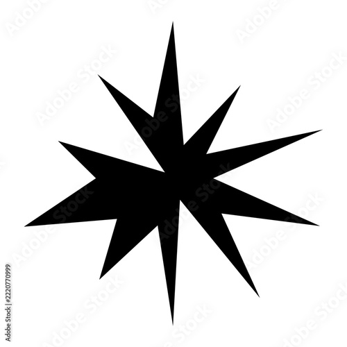 Abstract Starburst Shape