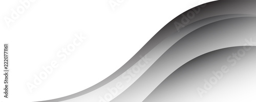 Black and white business wave banner background. vector illustrations
