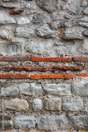 Photography Section of London Wall Built by the Romans
